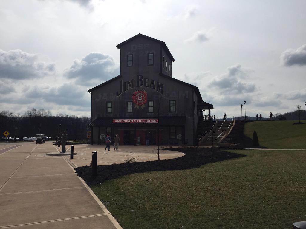 cvbell21's tweet photo. Thanks Jim Beam for the hospitality. Next stop Heaven Hill #bourbontrail #bourbon4P http://t.co/zvZFT0Yi7g