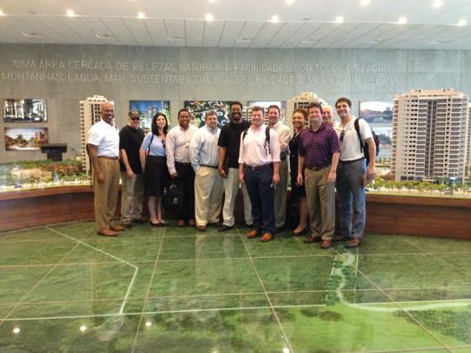 AU_MRED's tweet photo. Mred Class of 2015 at the Olympic Village construction site for Summer 2016 http://t.co/FwcNfewJt2
