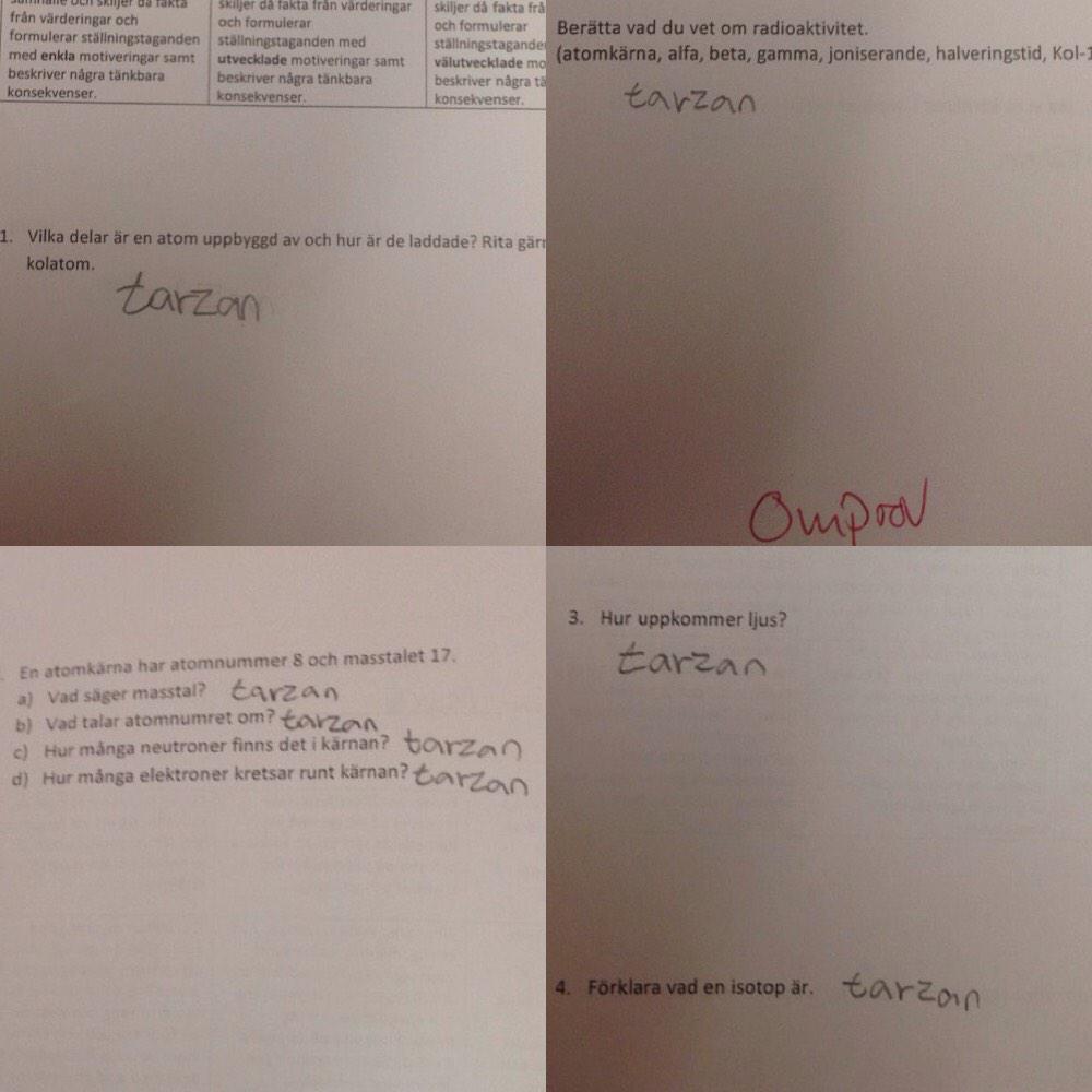 jjuliatarasso's tweet photo. Klasskamrats NO prov, #tarzanfans #omprov http://t.co/cxU0N3cV2d