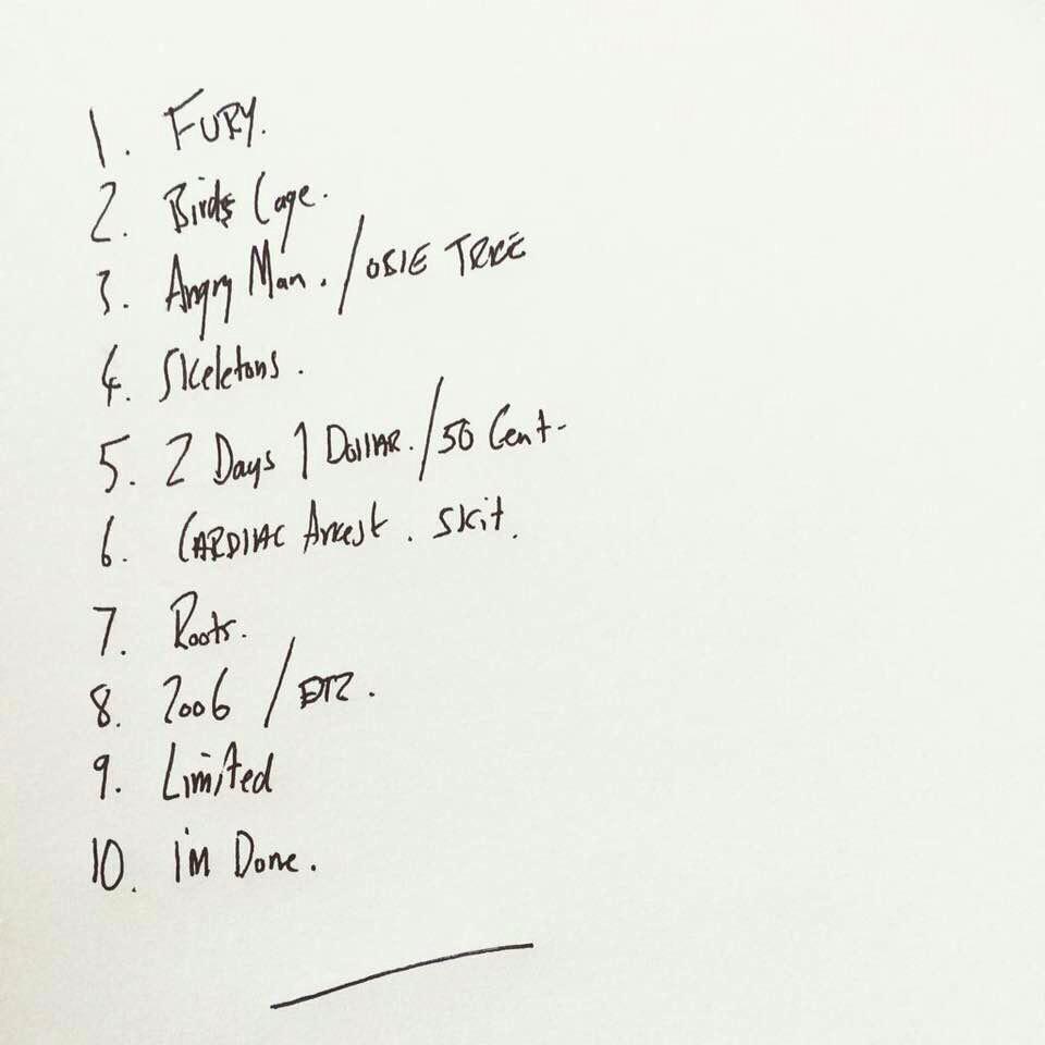 eminempicsx's tweet photo. (RUMOUR) A list of what might be a new Eminem album http://t.co/UXJn2H0x39