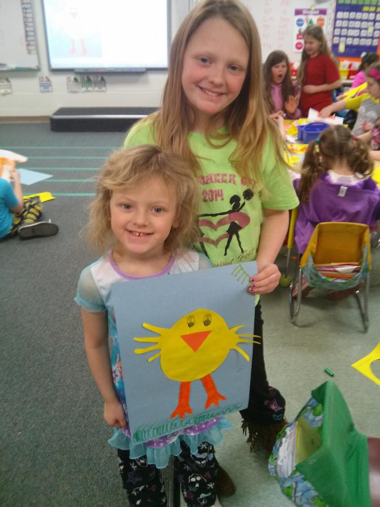 Creating baby chicks for spring with our buddies <a href="/SimondSuperstar/">Simonds Superstars |The Lamphere Schools</a>  <a href="/Stefaneehirsch/">Stefanee Hirsch</a> <a href="/luv2read8892/">Tracy Cline</a> #Wearelamphere