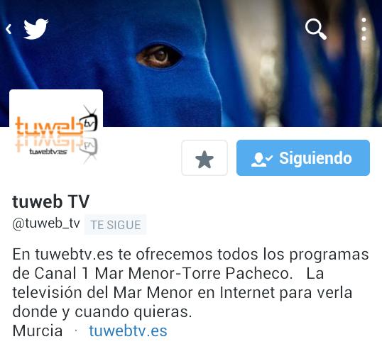 Sigue a <a href="/tuweb_tv/">tuweb TV</a> si quieres disfrutar de la #SemanaSanta2015 de San Pedro del Pinatar, Balsicas y Dolores d Pacheco