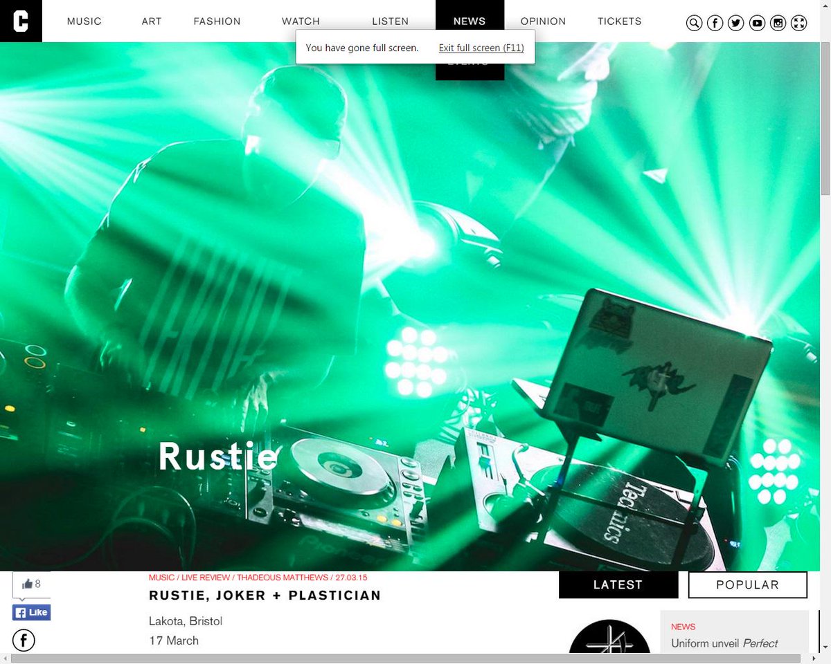 ThadeousM's tweet photo. Check the review I penned for @CrackMagazine on @RUSTIE's #GreenLanguage Tour stop in Bristol http://t.co/04k2025bTp http://t.co/tLhOa6a7y0
