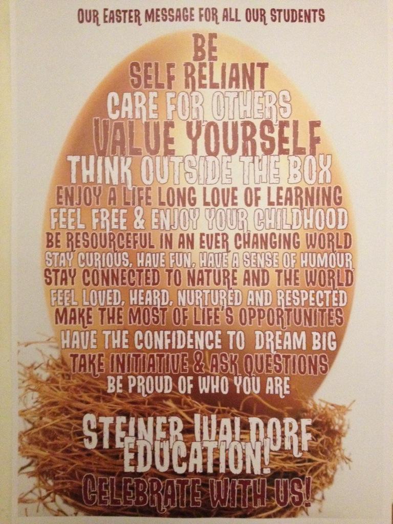 Happy Easter dear students of Michael Hall School