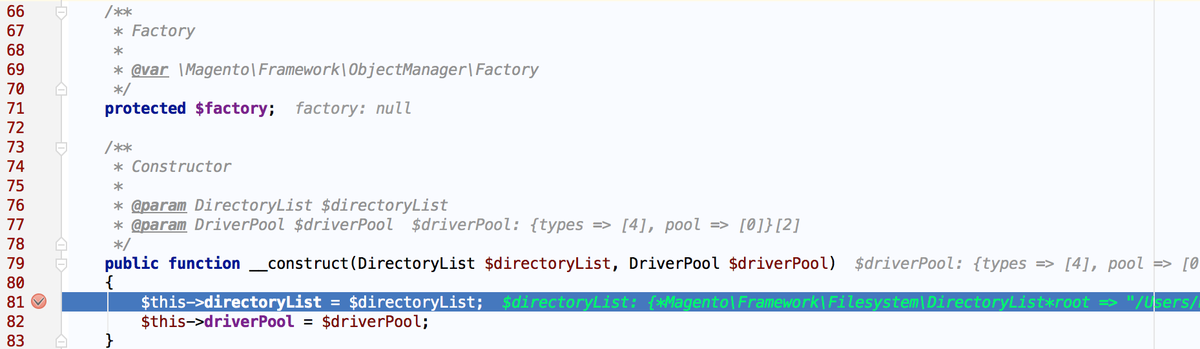 phpstorm's tweet photo. Inline Debugging in PhpStorm 9 EAP - view values of variables in the editor while debugging http://t.co/X54h4OJK6j http://t.co/S1BaTWAcb7