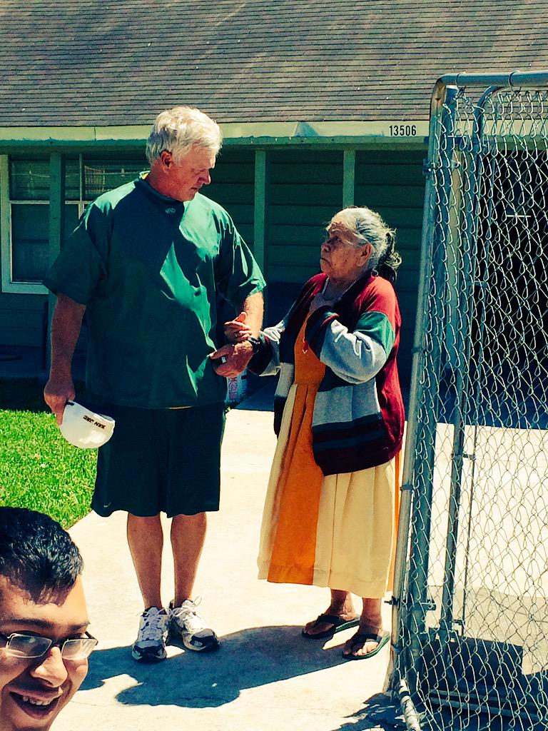 <a href="/sanjacbaseball/">San Jac Baseball</a> head coach Tom Arrington giving back to the community. Servicing our service area!