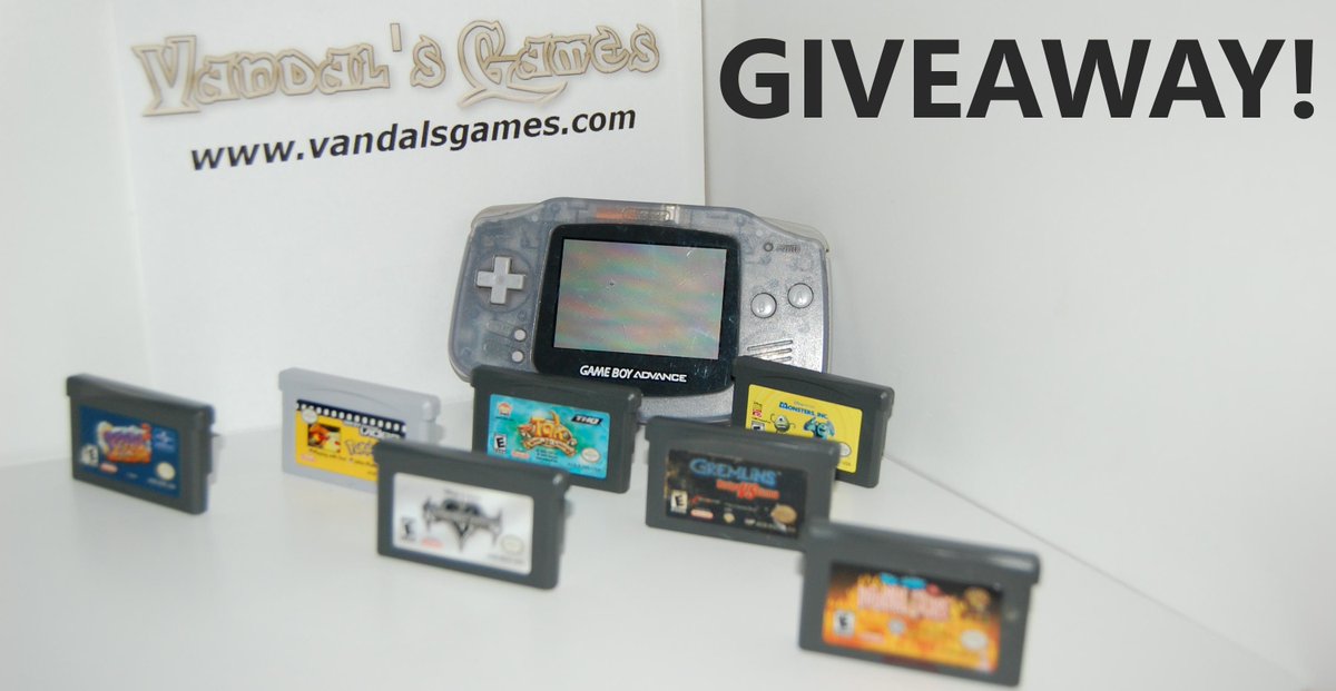 VandalsGames's tweet photo. Want a chance to win this Gameboy Advance and Games? Check out our instagram or website for details (@vandalsgames) http://t.co/pHd2om24xT