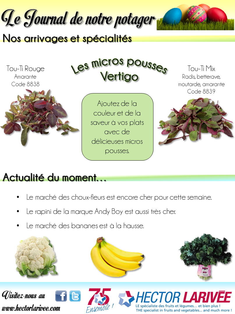 HectorHli's tweet photo. Le journal de notre potager
Semaine du 30 mars 2015 http://t.co/yKnhkQ6J3C