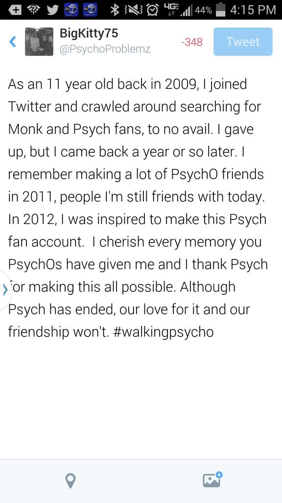 PsychoProblemz's tweet image. #Psych #PsychOForever #WalkingPsycho
#PsychoProblems