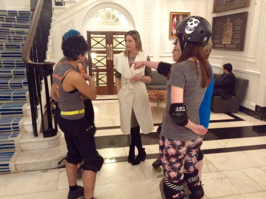 Thanks to @EricaTremblay <a href="/vagineregime/">Vagine Regime</a> and <a href="/Rockin_Rollers/">LondonRockinRollers</a> for helping us celebrate LGBT film at #CanadaHouse