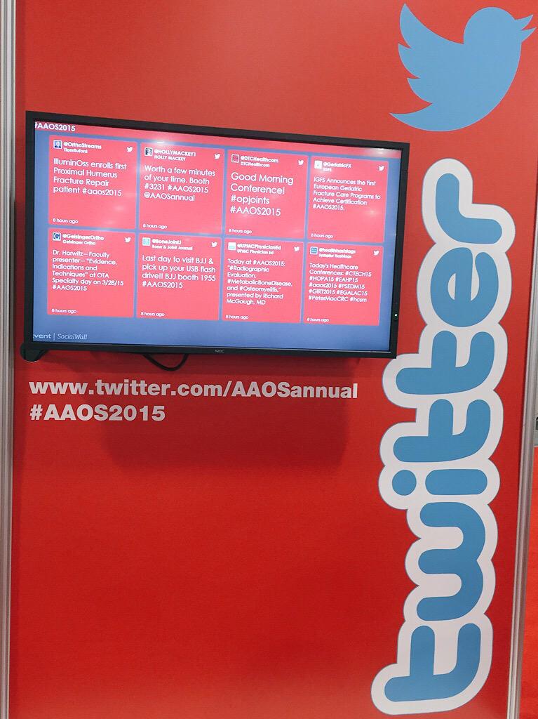 SociusMarketing's tweet image. Loving @AAOSannual and their @twitter game! #AAOS2015