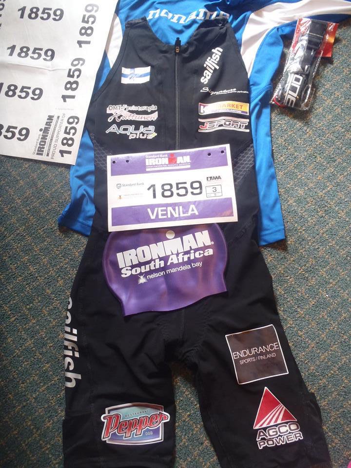 triVenla's tweet photo. Kisaennakko #IronMan #triathlon  Etelä-Afrikka @IMSouthAfrica #IMAfricanChamps #racesuit http://t.co/CoKhJyuzkP http://t.co/JFTCa3uROj