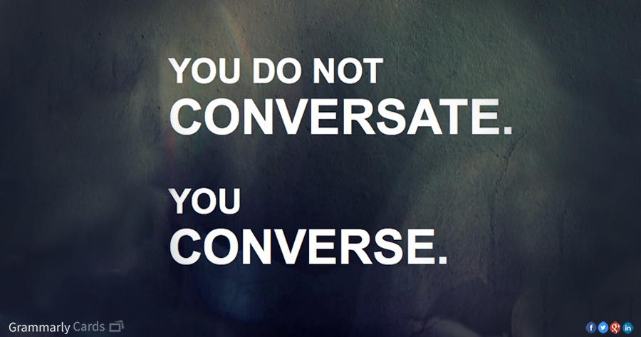 converse vs conversate