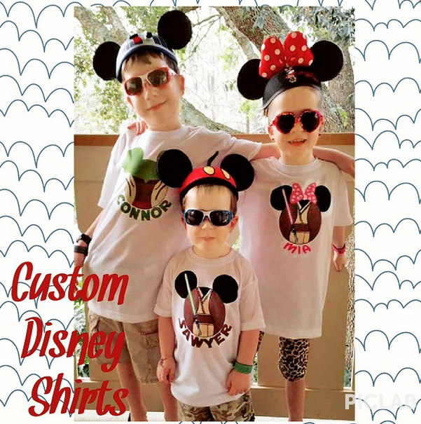HutCustoms's tweet photo. Anybody going to Disney World soon?We loved making this family their custom Disney shirts! #hutcustoms #disneyshirts http://t.co/Aa9V8uREWE