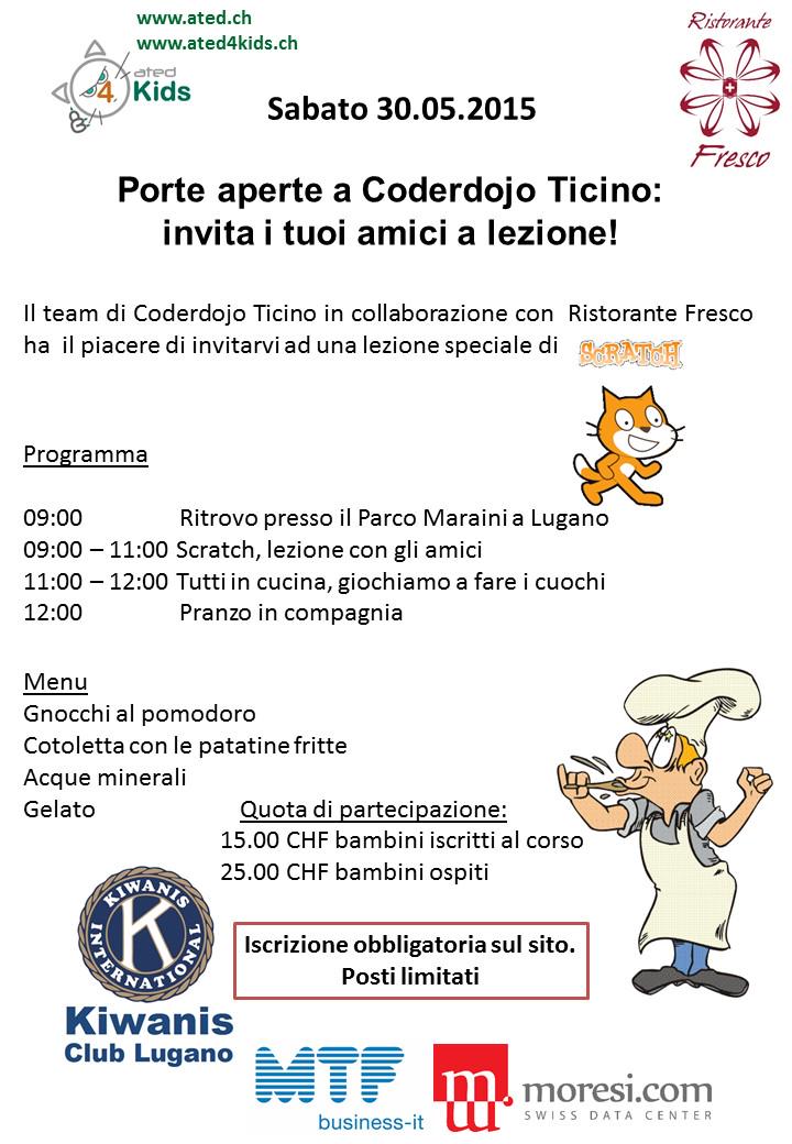atedIctTicino's tweet image. Porte aperte il 30.05.2015 a @CoderDojo Ticino #ated4kids #scratch #CoderdojoTicino