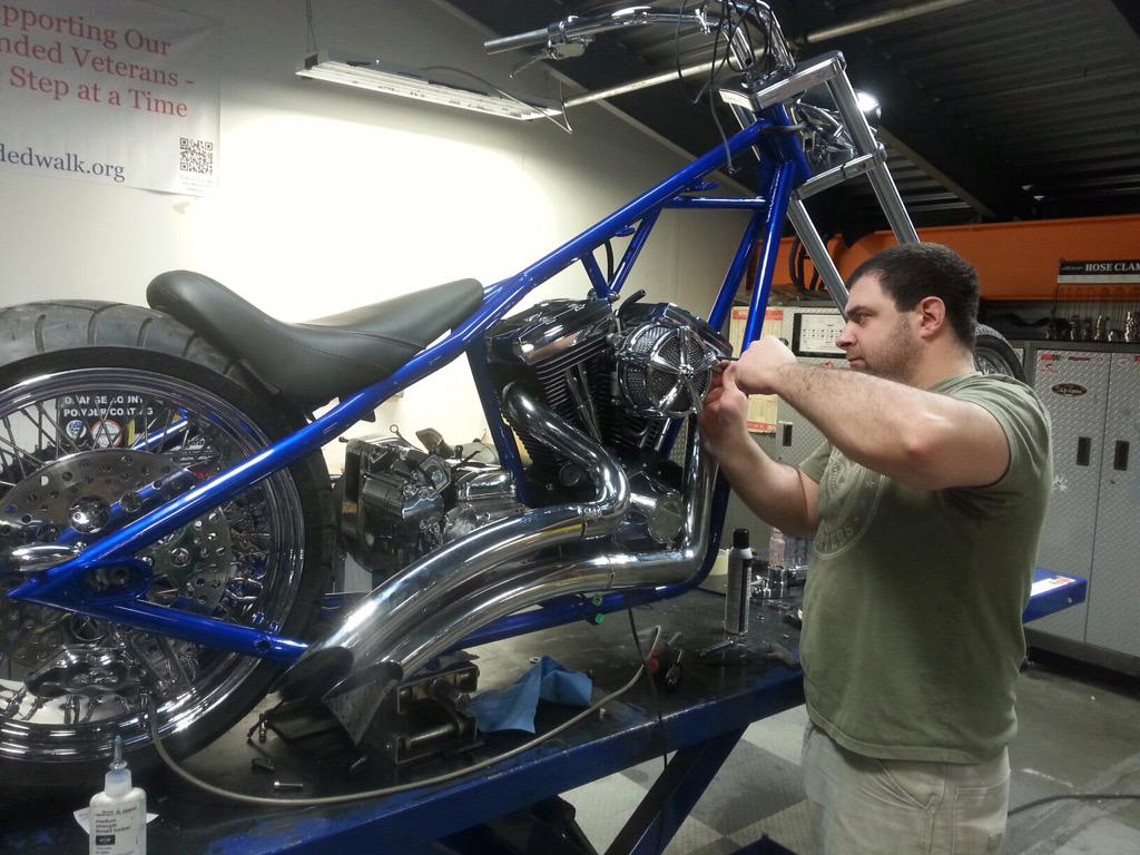 Getting work done on my chopper