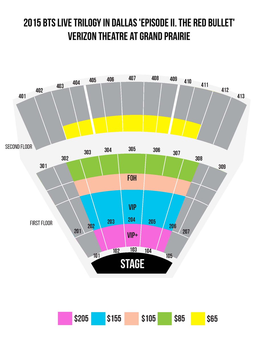 Verizon Theater Seating Chart