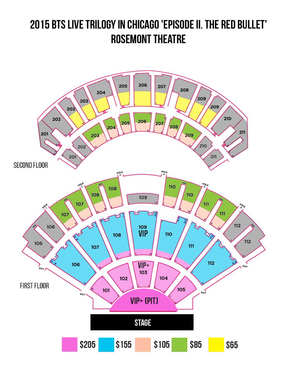 Chicago Theatre Pit Seating Chart