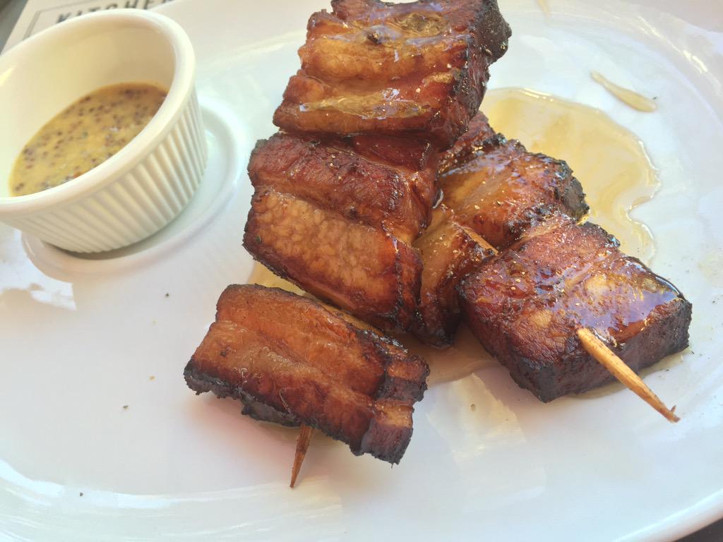 TheChefSeries's tweet photo. House made #Bacon - #SeriousYUMM @EatsKitchen @HotelIrvine - Killer #menu http://t.co/FAEmALqMyC