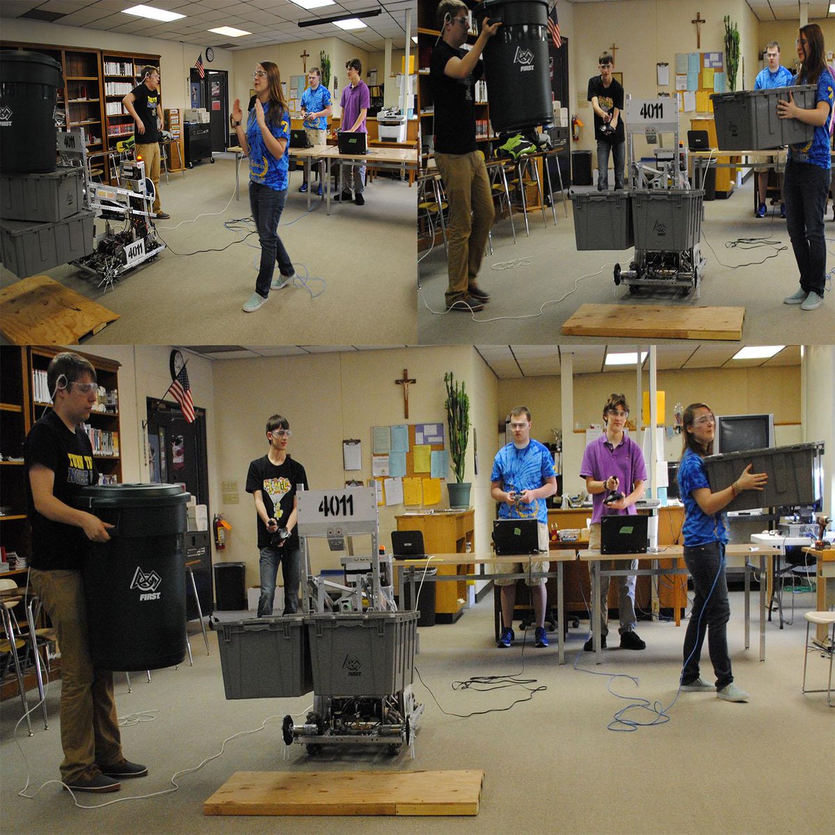 Helping each other includes our robot 
#OMGrobots #FedEx #FRC4011Contest