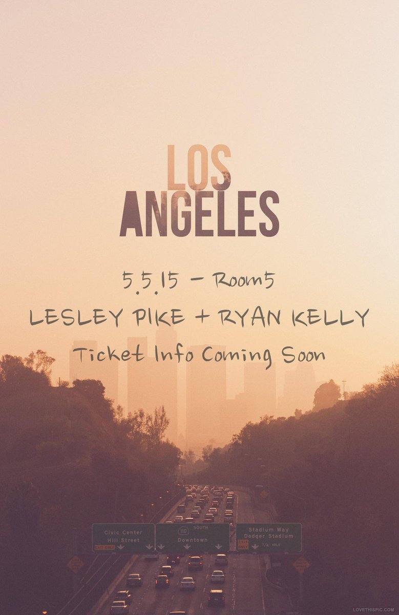 lesleypike's tweet image. On MAY 5th, myself + @RyanKellyMusic + @jamesbryanuk will be playing an intimate show in at @ROOM5LA in LA.  YES!