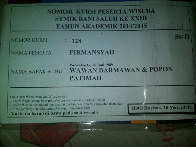 Nih salah satu calon sarjana s.umbs @pimenastro . Semoga lancar kaka . :)