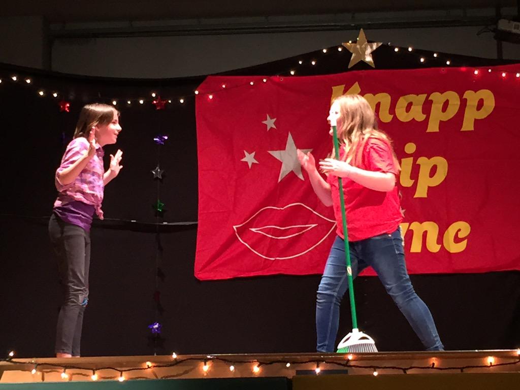 KnappElementary's tweet photo. Amazing performances: Heroes, America, Middle of Starting Over, Hard Knock Life #knapplipsync http://t.co/wyBp6TFuAm