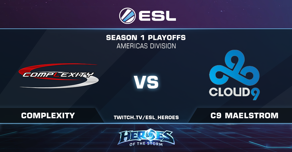 ESLHeroes's tweet photo. Going live with the @BlizzHeroes Season 1 Playoffs! @compLexityLive will face @Cloud9gg 
http://t.co/FTtka5FdvG http://t.co/fgEa7qFbH8