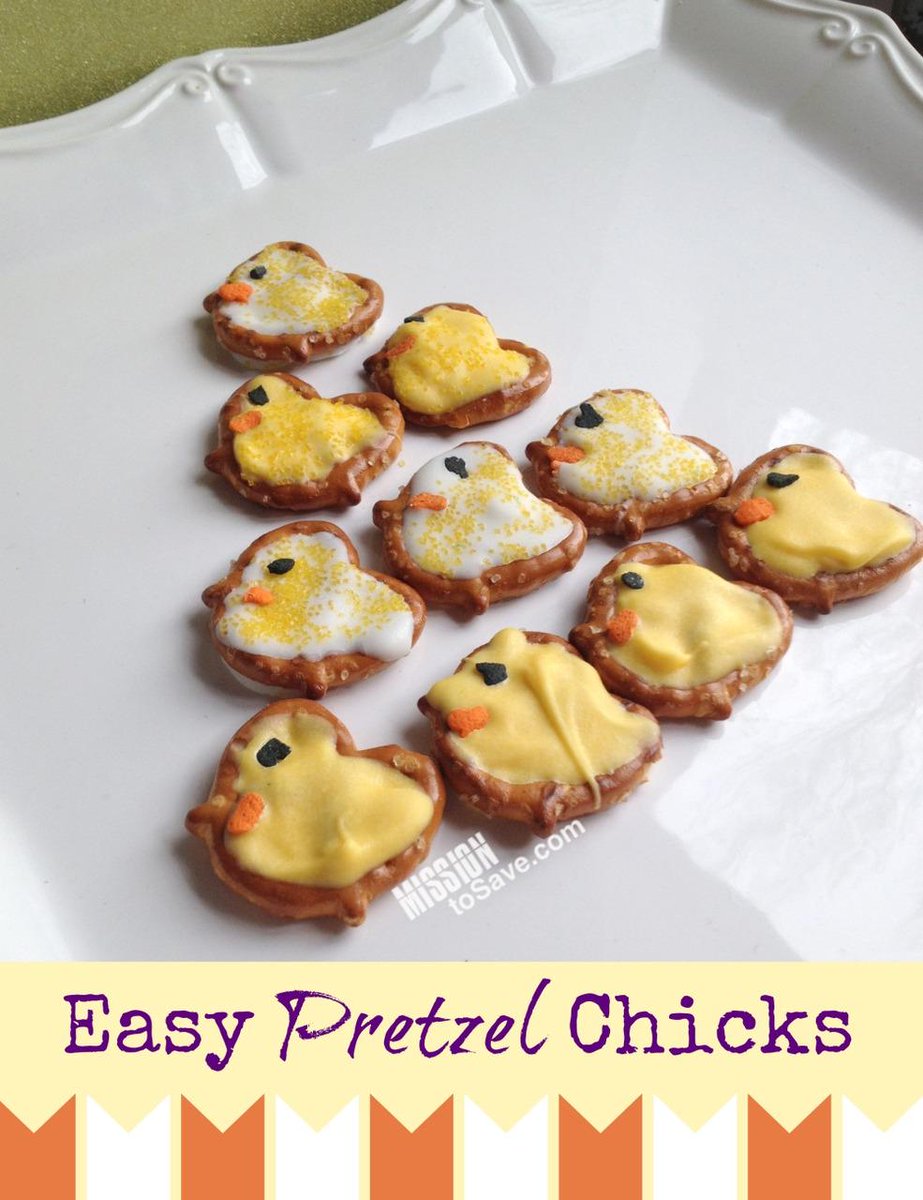 aMissiontoSave's tweet photo. Easy Pretzel Chicks Recipe + "Tweet" Easter Printable Tags 🐥 http://t.co/0qAwn7ITYX #easter #printabletags http://t.co/KAR0OaA4un