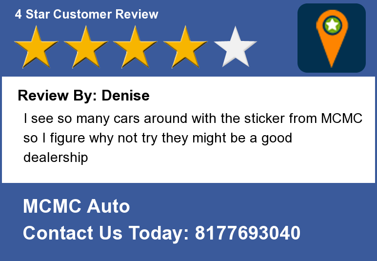 MCMCauto's tweet photo. Review By: Denise
I see so many cars around with the sticker from MCMC  so I figure why not try they might be... http://t.co/4Q7WqRwfPJ