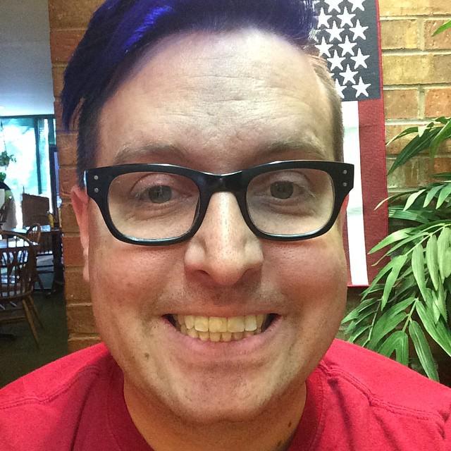 dylanreed's tweet photo. One week in and the hair is still purple. #dapurps http://t.co/0Rz43DheoC