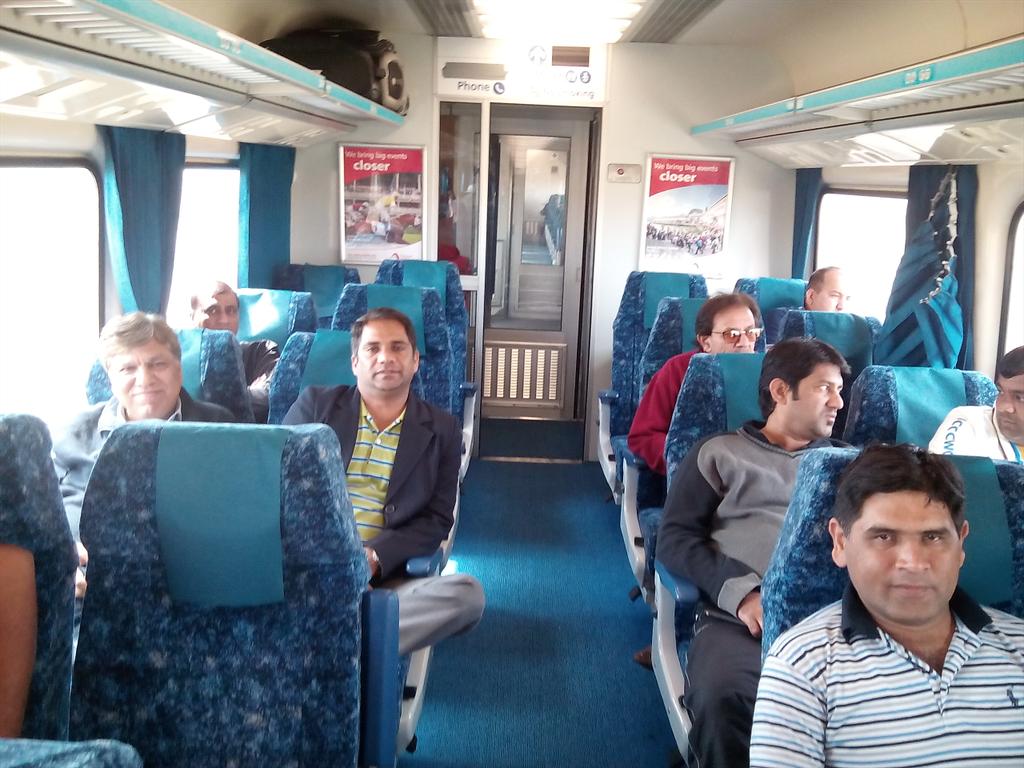 UbaidAwan's tweet photo. Reached #Melbourne safely,had a great train journey along with @SYahyaHussaini,Ehsan Qureshi &amp; Jaffar Hussain #CWC15 http://t.co/39qfPAmTl8