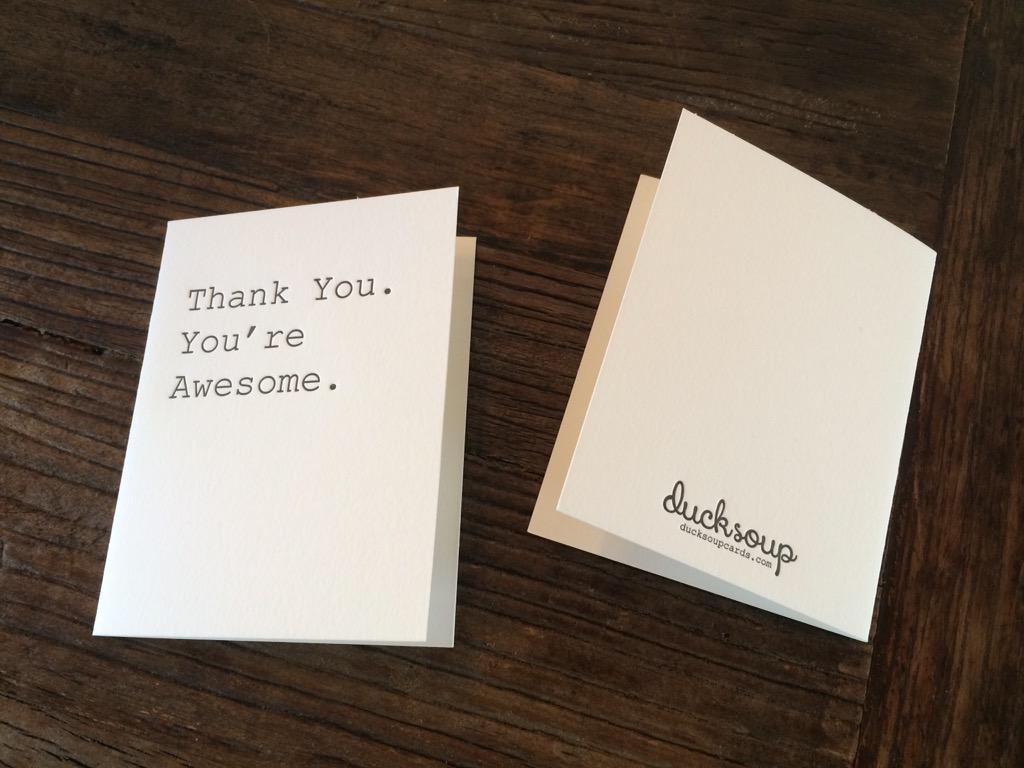 ducksoupcards's tweet photo. First cards just came in, website launching in mid April! Changing the way you send handwritten cards. #ducksoup http://t.co/Zz9EMf2VOG
