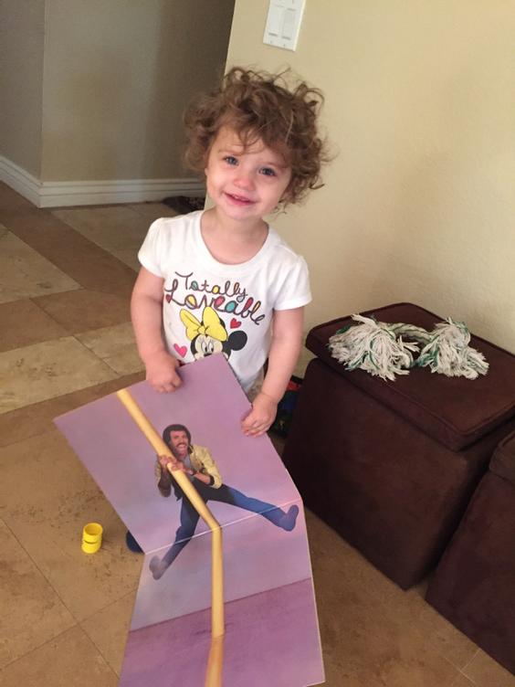 SenatorDarwin13's tweet image. Baby flippin thru my old vinyl drags THIS out. "What dis, Dada?" Good question, Baby. #Unanswerable  #CantSlowDown