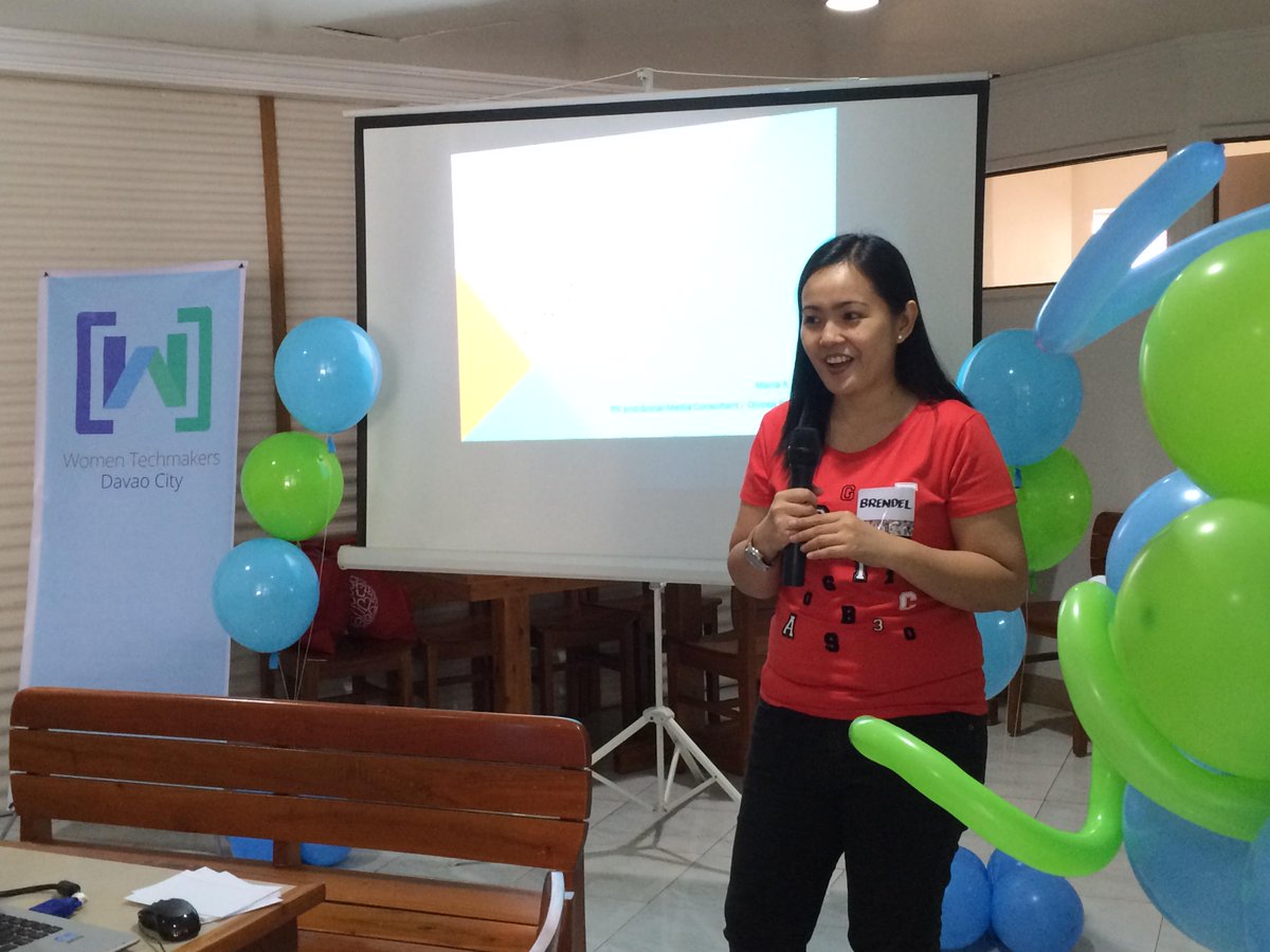 GDG Davao's Brendel Balaga opening up the Women Techmakers Davao event. #womentechmakersdvo