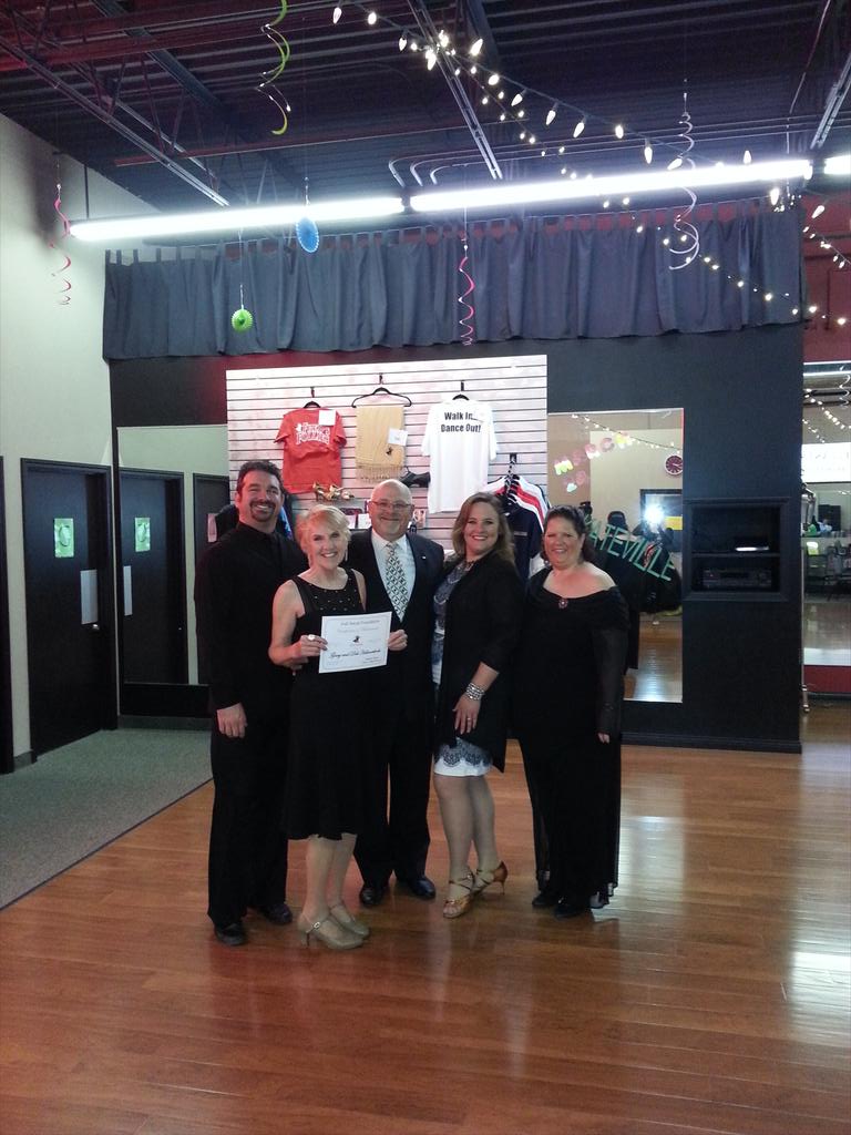 GHuhnerkoch's tweet photo. Getting our Social Foundation certificate at the #trophyball at #FredAstaire http://t.co/pLXNcxrFc4