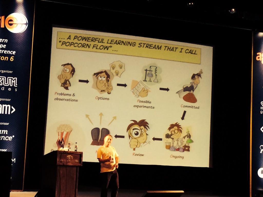 RealVikkimus's tweet image. Popcorn board - with help of that teams are learning how to learn #agileee Claudio Perrone, author of popcorn flow