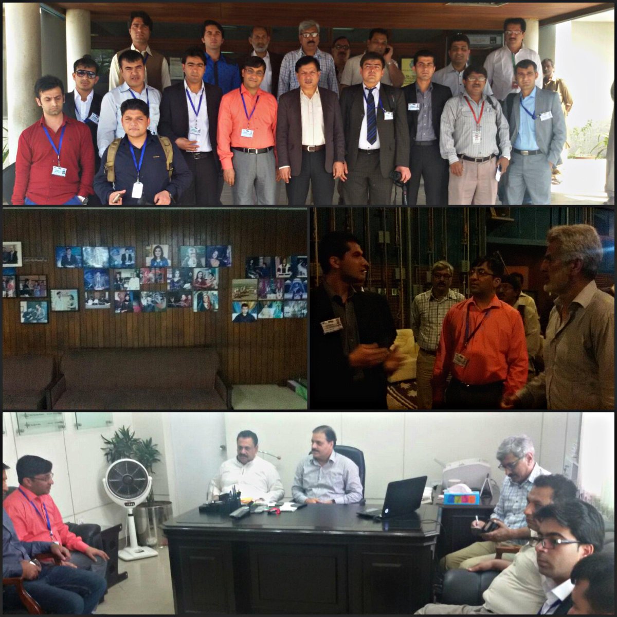 Director General Public Relations #PTV Lahore Center, Athar Ali Khan briefed Af-Pak Journalists on history of PTV.