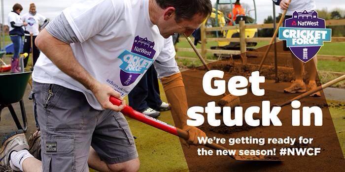 Everybody get down to your clubs & get stuck in!!!! #Natwestcricketforce 🎨✂️🔨🔩🔧