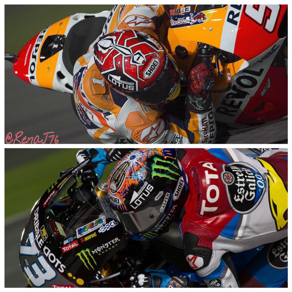 RenaJ76's tweet photo. Have a great weekend everyone!! #championbrothers #MM94 #AM73 Good luck in QP @marcmarquez93 @alexmarquez23 👍✌️✊ http://t.co/yfVTy22MjV