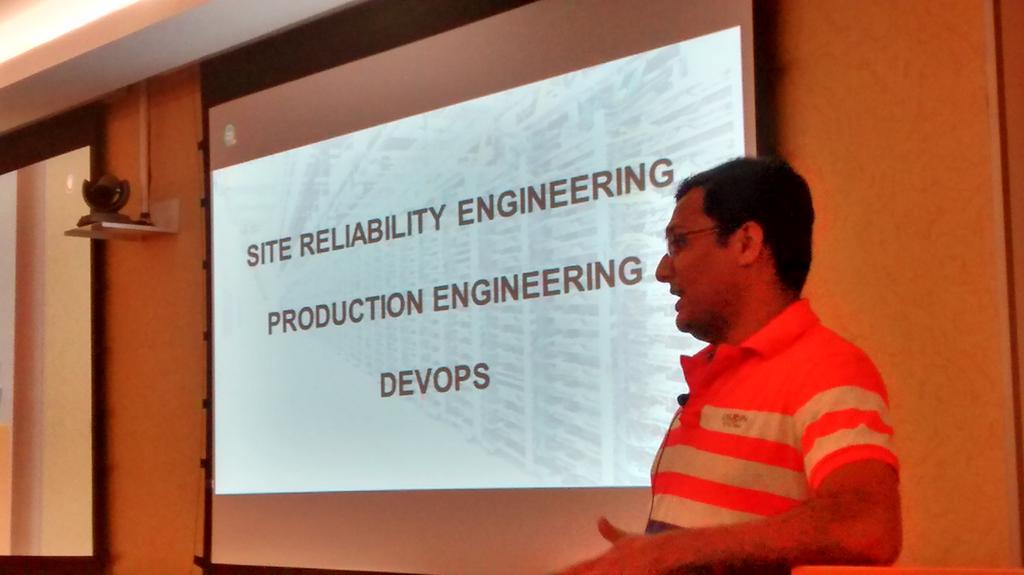 mohitsethi's tweet photo. First talk @DevOpsBangalore meetup Viji talks about SRE @LinkedIn #devops http://t.co/WCpupze2al