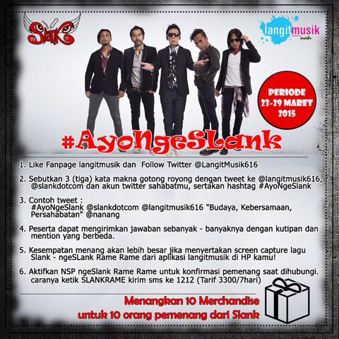 Masih ada waktu buat ikutan #AyoNgeSlank di <a href="/langitmusik616/">ㅤㅤㅤㅤㅤㅤ ㅤㅤㅤ ㅤㅤ</a> guys!  Ada merchandise original Slank menanti kalian!