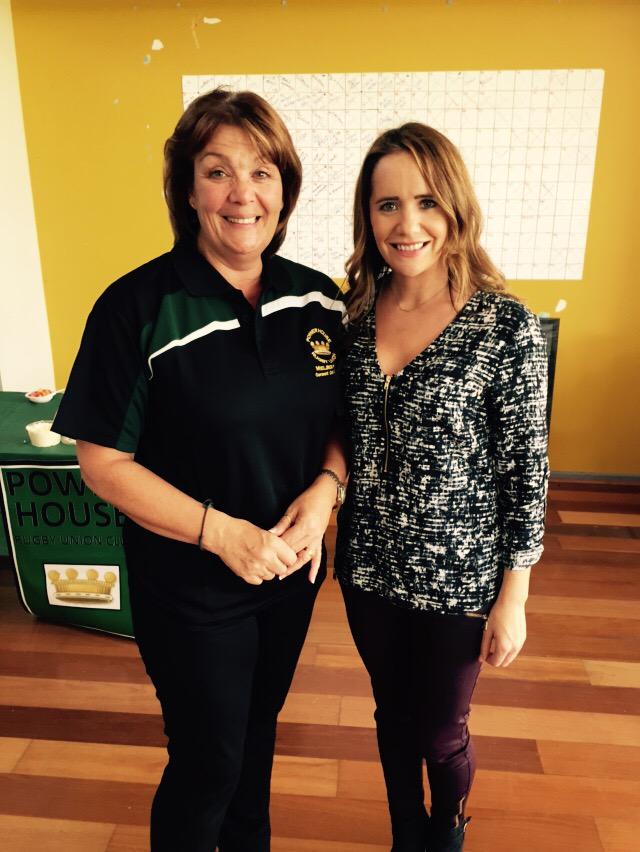 CathMurphySport's tweet photo. Congrats @HarperFran on becoming first female President in history of @PowerHouseRUFC Great #MrsPresident lunch today http://t.co/BIePWhVmj3