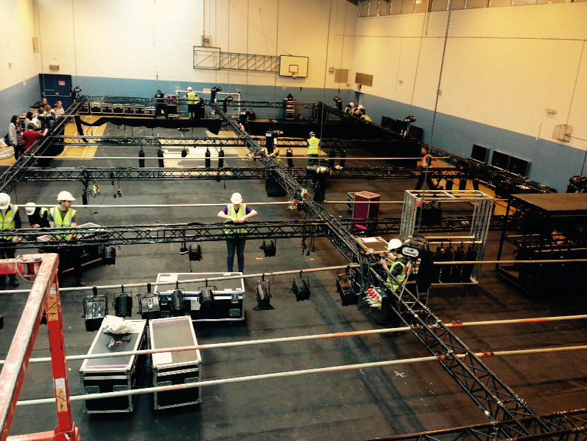 mike_ghosty's tweet photo. @NSDFest tech team building the Wolfe! #nsdf2015 #nsdftech15 http://t.co/19h5j8972t