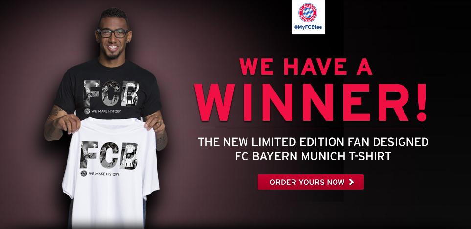 Check out the winning #MyFCBtee design. Now available at the #FCBayernUS Fan Shop! bit.ly/MyFCBteeWinner