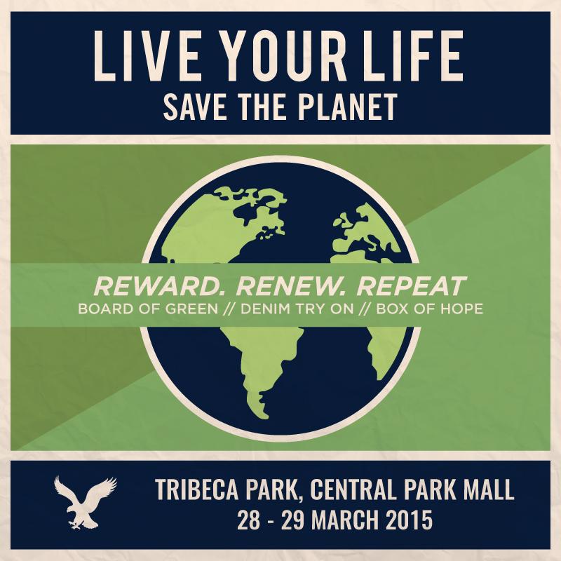 mezzo_store's tweet photo. Visit AEO booth at Tribeca Park @CentralParkMall &amp; get FREE Shopping Voucher for every denim try on #AEOSAVETHEPLANET http://t.co/9R2vl2pDK0