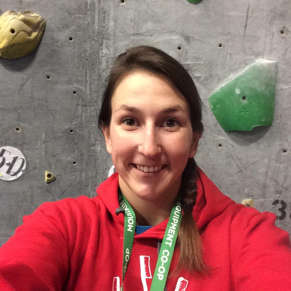emma_switz's tweet photo. IT IS ON @ubs_canada! All for one and one for all! #UBS @MEC #university #climbing #6amselfie #mecstaffer http://t.co/F2zjkTu3eG