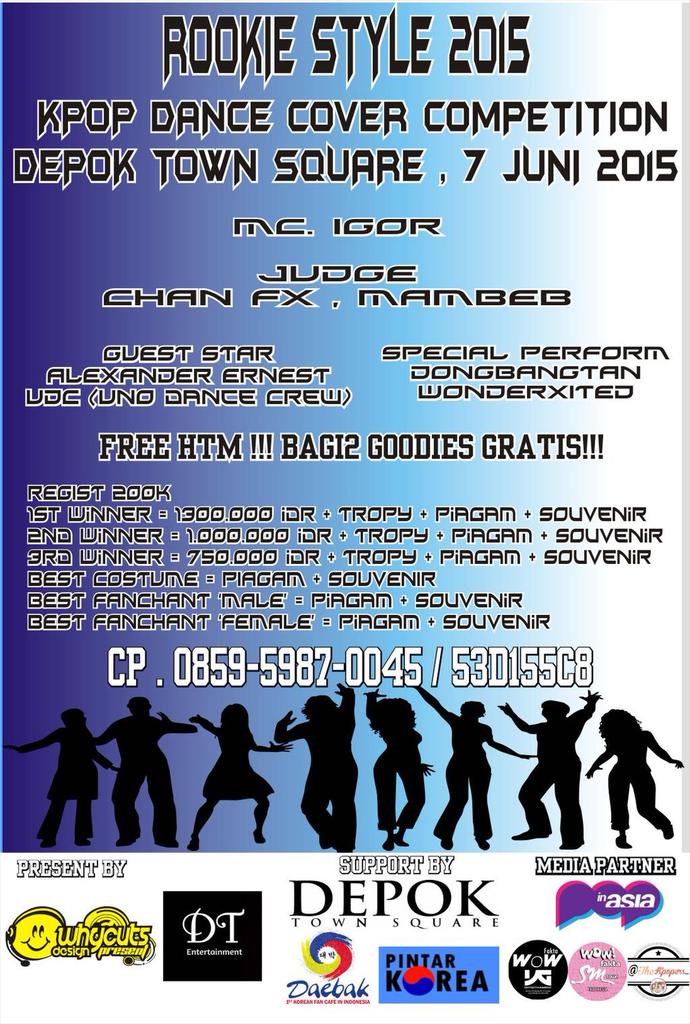 <a href="/FORTO9_official/">FORTO9</a> [HELP RT] DANCE COVER COMPETITION, ROOKIE STYLE 7 JUNE 2015 at DEPOK TOWN SQUARE