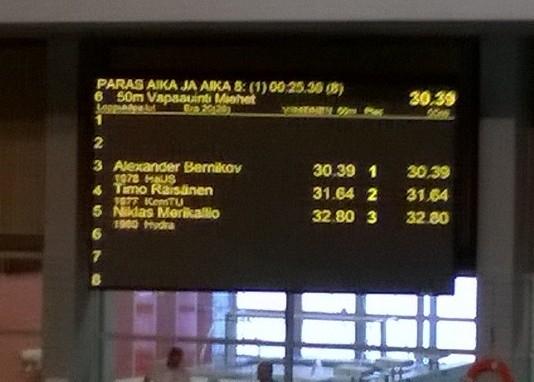 NummelanNorppa's tweet photo. 50m vu. Aikaan 0:32,80 oma enkka tuli! @HEADambassador #HEADSWIMMING http://t.co/E1CvQtDZNS