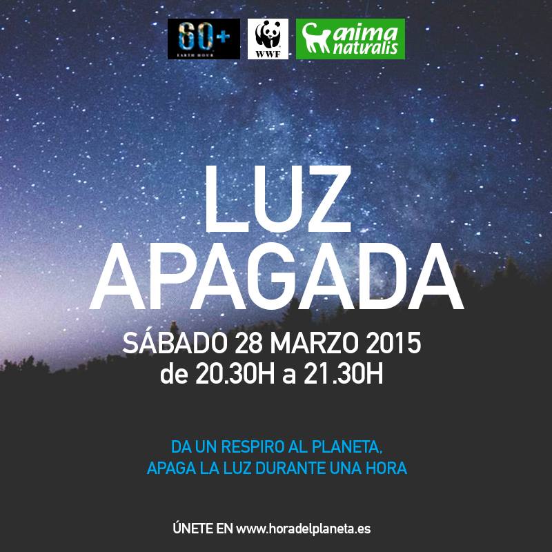 AnimaNaturalis's tweet photo. Esta noche, 28 de marzo, da un respiro al planeta. #HoraDelPlaneta. "Apaga la luz durante una hora". http://t.co/Z7epPalIJx